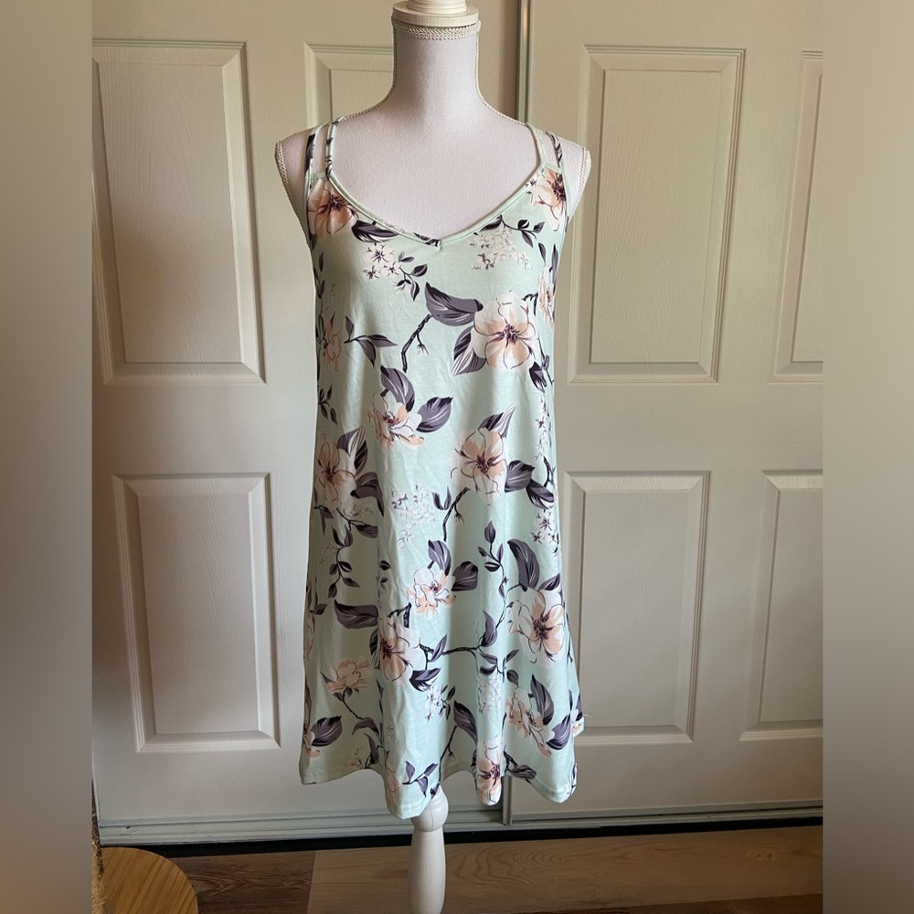 Floral pajama dress